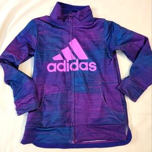 Adidas Purple and blue print jacket